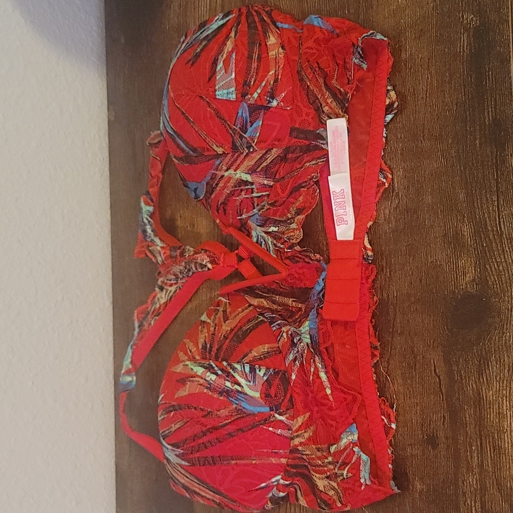 Pink by VS raiser back bra large